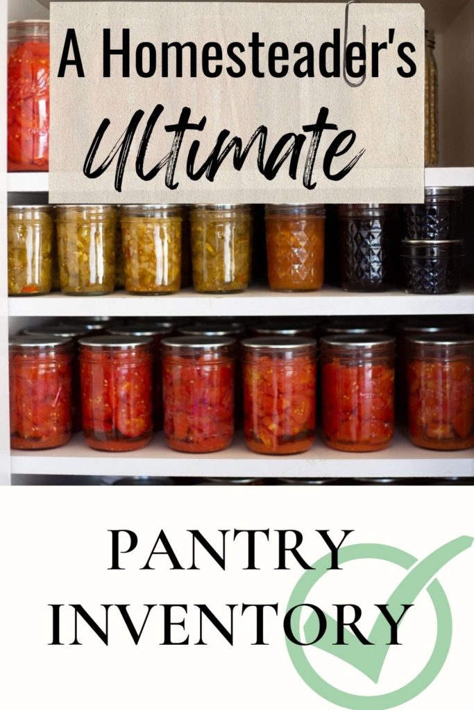 ultimate pantry inventory graphic