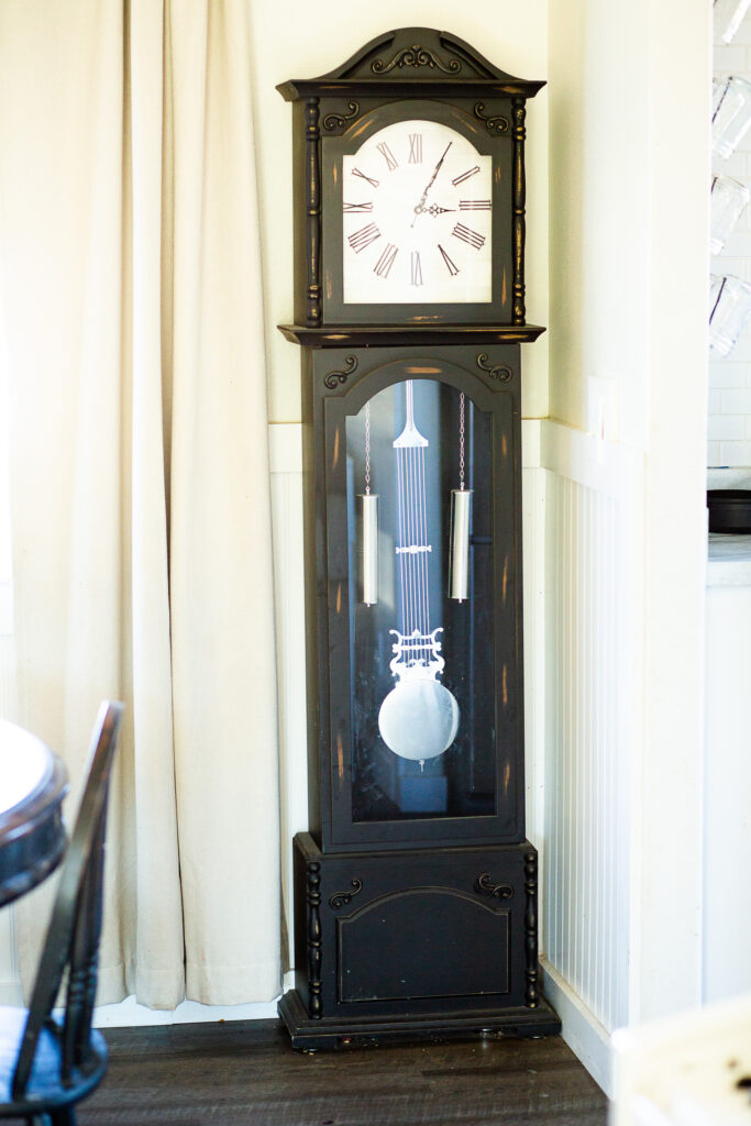 black grandfather clock 