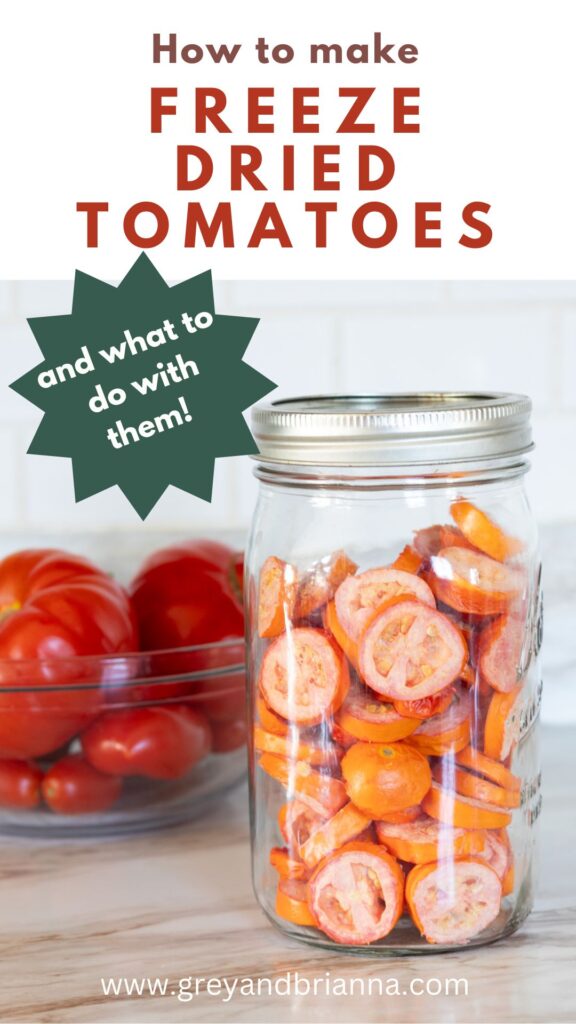 how to make freeze dried tomatoes pinterest pin 