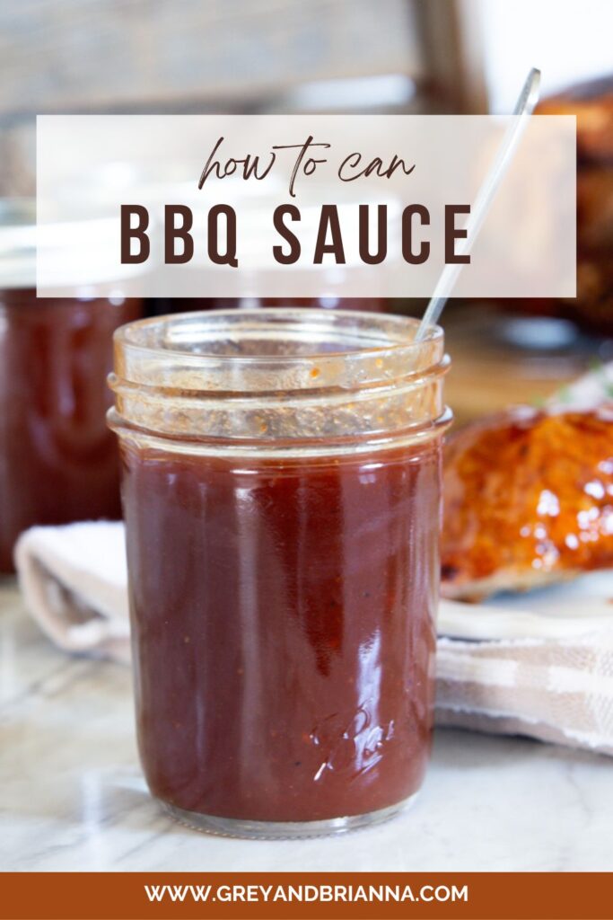 how to can bbq sauce pinterest pin 